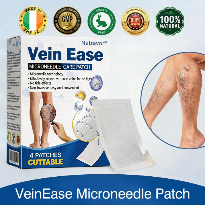 🥰🥰IE👨‍⚕️✅ Natravor® VeinEase Microneedle Care Patch ⚡ Fast Comfort, Lasting Leg Support